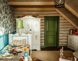 Children's bedroom interior wood