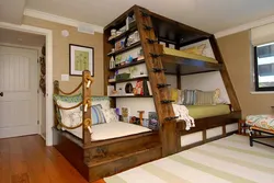 Children's bedroom interior wood