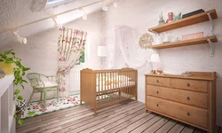 Children's bedroom interior wood