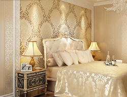 Silkscreen printing in the bedroom interior