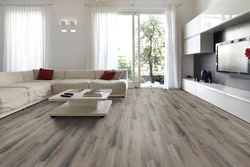 Living room interior oak floor