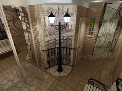 Street interiors in hallways