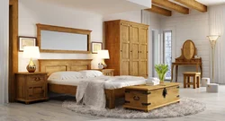 Pine bedroom interior