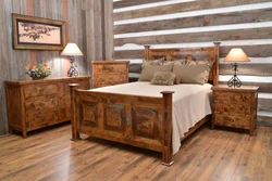 Pine bedroom interior