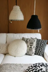 Knitted bedroom interior