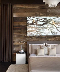 Natural interior in the bedroom