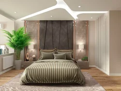 Natural interior in the bedroom