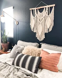 Macrame In The Living Room Interior