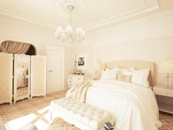 Ivory in the bedroom interior