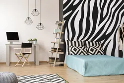 Print in the living room interior