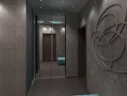 Серо черный интерьер прихожей