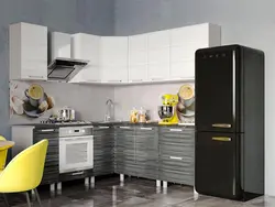 Titanium kitchen in the interior