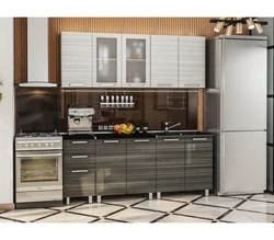 Titanium kitchen in the interior