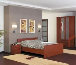 Yataq otağı alma ağacı rəng interyeri