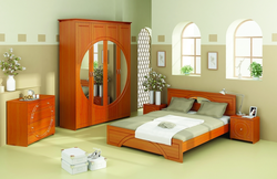 Bedroom apple tree color interior