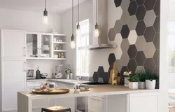 Hexagon in the kitchen interior