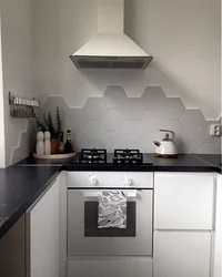 Hexagon in the kitchen interior