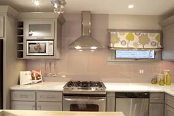 Gray Cream Kitchen Interior