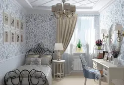Living room bedroom interior Provence