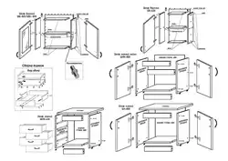 Kitchen assembly interior center