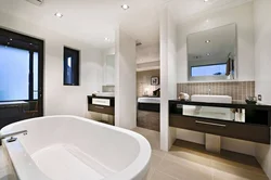 Straight bathtubs in the interior