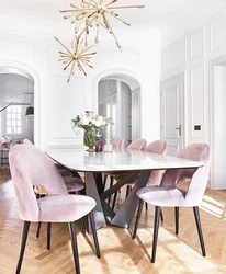 Kitchen Interior Chairs With Flowers