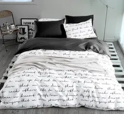 Bed linen as bedroom interior