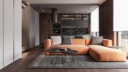 Mətbəx interyerində loft divan
