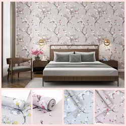 Artex wallpaper in the bedroom interior