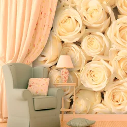 Rose Flowers In The Bedroom Interior