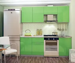 Kitchen olive metallic interior center