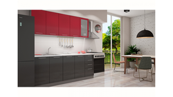 Kitchen olive metallic interior center