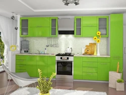 Kitchen Olive Metallic Interior Center