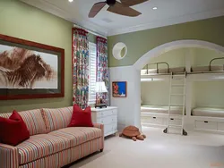 Bedroom interior with children's sofa