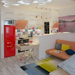 Home interior bedroom children's kitchen