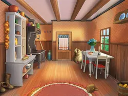 Home interior bedroom children's kitchen