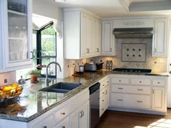 Kitchen Interior Stove And Sink