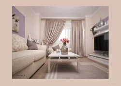 Bright Living Room Interior What Kind Of Curtains