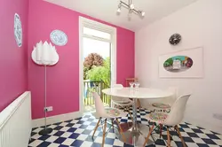 Wallpaper palette in the kitchen interior