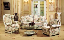 Sofas in the living room interior Provence