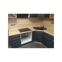 Kitchen interior center concrete white