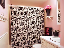 Self-adhesive film in the bathroom interior