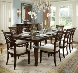 Tables In The Interior Of A Classic Kitchen