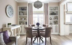 Tables in the interior of a classic kitchen