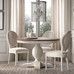 Tables In The Interior Of A Classic Kitchen