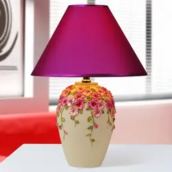 Table lamp in the kitchen interior