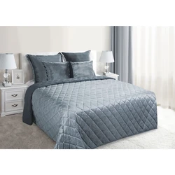 White bedspread in the bedroom interior