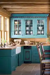 Ошхона Provence turquoise дар корҳои дохилӣ