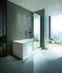 Bathtub With Door In The Interior
