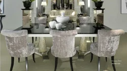 Velor Chairs In The Kitchen Interior